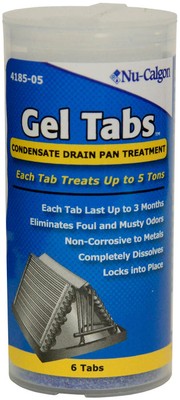 1 pc Nu-Calgon 4185-05 Condensate Pan Gel Tabs, 5 ton, 6 tabs in a tube