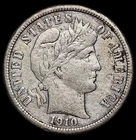 1910 BARBER DIME VF FREE USA SHIPPING