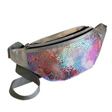 Women Fanny Pack Belt Bag Crossbody Sequins Waist Bag Bum Bag Lightweight Tra...