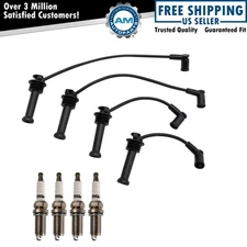 Ignition Kit Spark Plug & Wire Set For Ford Fiesta L4 1.6L