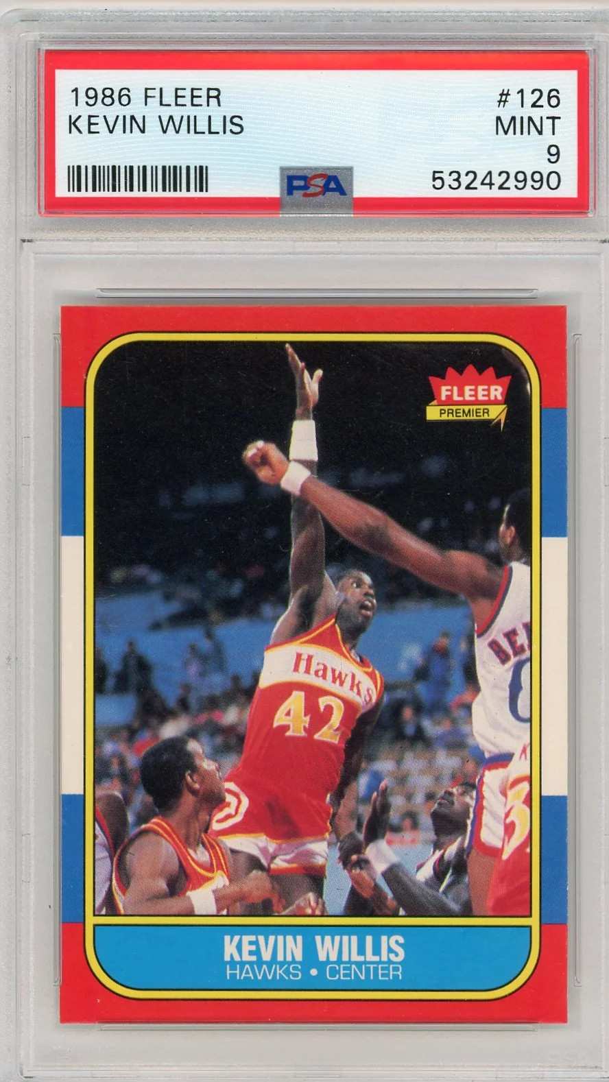 1986 Fleer Kevin Willis #126 PSA 9