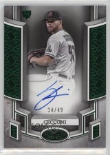 2024 Topps Tier One Break Out Green Foil 34/49 Slade Cecconi #BOA-SC Auto 11o2