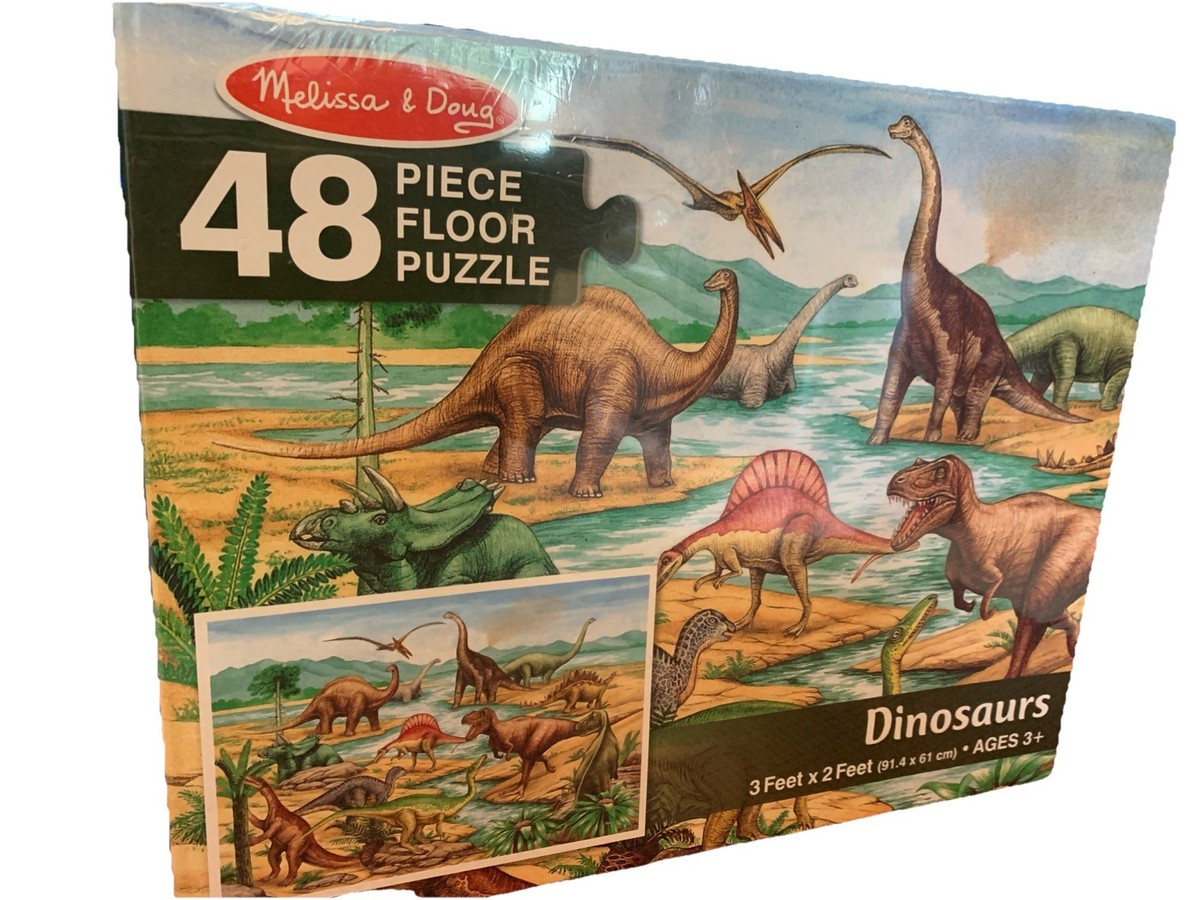 Melissa & Doug 48 Piece Floor Puzzle Dinosaurs 3ft X 2ft | eBay
