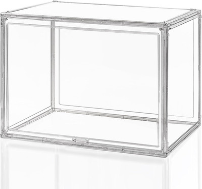 Clear Acrylic Display Case   Stackable Storage Box with Magnetic Lid, Dustproof