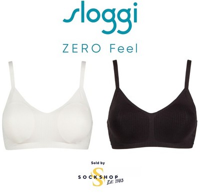 Sloggi Damen BH, weich, 1er Pack ''Zero Feel Pure'' Größen S,M,L,XL in schwarz, weiß