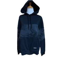 UNDER ARMOUR Women s Black Loose Hooded Sweatshirt Size Medium
