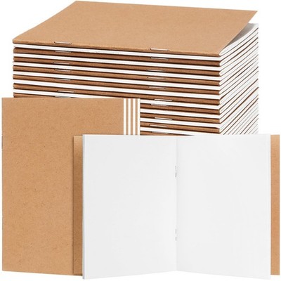 Epakh 85 Pack Mini Kraft Paper Notebooks Bulk Small Blank Notebooks Unlined Pock