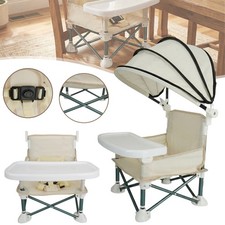 Baby Campingstuhl Faltbar Babystuhl Babysitz Baby Strandstuhl mit Sonnenschirm