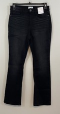 NEW LC Lauren Conrad Jeans womens sz 10 black High Rise waist boot cut