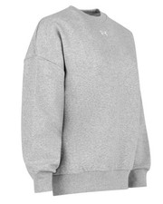 NEW Womens Under Armour Rival Sportstyle Crew Neck Sweatshirt Gray Size XS