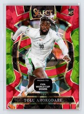 2025-26 Panini Select Road to FIFA World Cup #22 Tolu Arokodare Red Ice