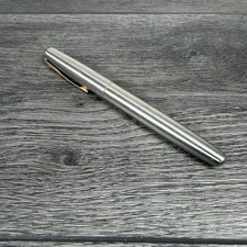 Parker Frontier Fountain Pen Silver Vintage ENGRAVED GRANDAD GIFT PRESENT