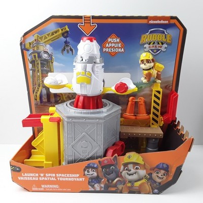 Nickelodeon Rubble & Crew Launch 'n' Spin Spaceship Paw Patrol Toy Unisex Age 3+
