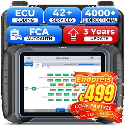 XTOOL D8S 2.0 Auslesegerät KFZ OBD2 Diagnosegerät ALLE SYSTEM ECU Codierung TPMS