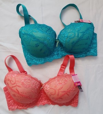 Lot of 2 Sofra Lace Bra Size 36DDD Intimates BR4161L3D4 Full Cup Underwire New
