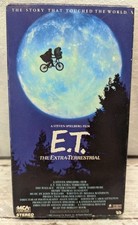 E.T. The Extra Terrestrial VHS, 1982 - Green Tape Cassette - Steven Spielberg