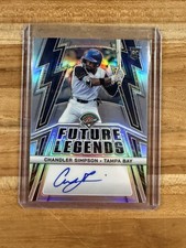Chandler Simpson Rookie Auto 2025 Panini Prospect Edition Future Legends Rays