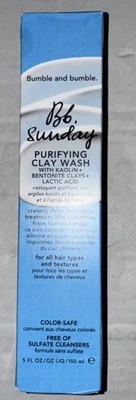 Bumble and Bumble Bb. Sunday Purifying Clay Wash Deep Clean Lactic 5oz 150ml NIB