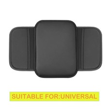 Universal Armrest Pad With Pocket Center Console Box Cover Leather Cushion Mat