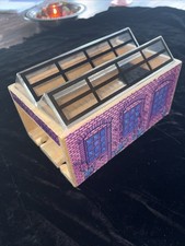 Thomas  Friends Wooden Railway Train Tank - Double Engine Shed No Doors