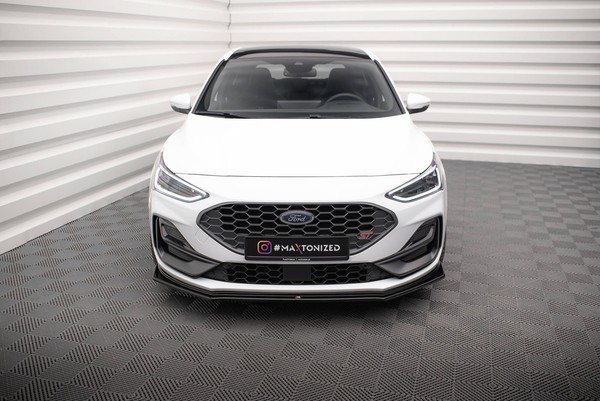 Maxton Design Frontlippe V.5 Passend FüR Ford Focus ST / St-Line Mk4 FL Schwarz-image