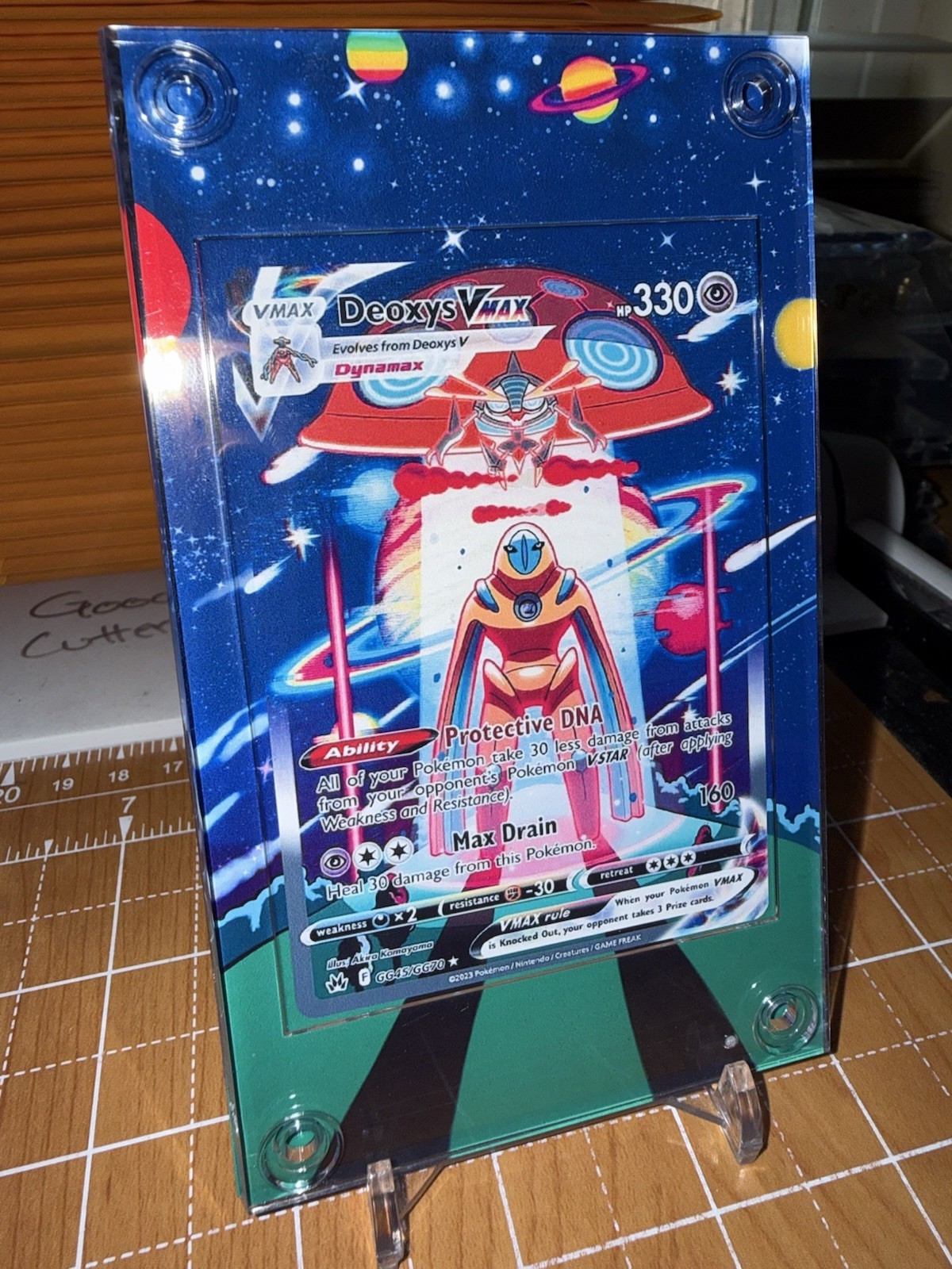 Deoxys VMAX GG45/GG70 Crown Zenith Pokemon Extended Art Case
