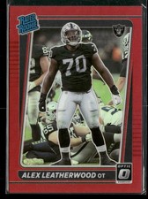 2021 Donruss Optic #266 Alex Leatherwood Red #/99