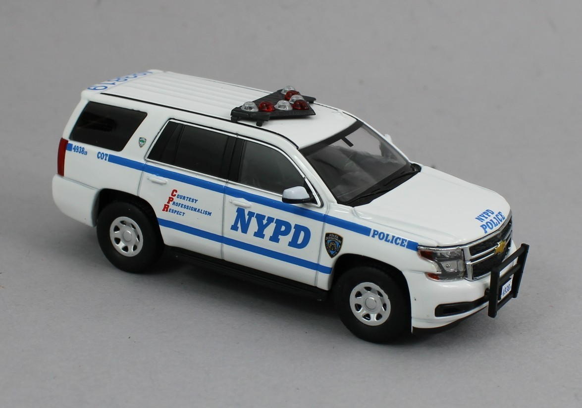 1:64 *596 DIECAST* NYPD New York Police Dept Chevrolet Tahoe SUV