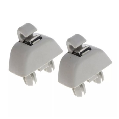 2× Halter Sonnenblende in Grau für VW Polo 6R SKODA Citigo Rapid SEAT 6R0857561
