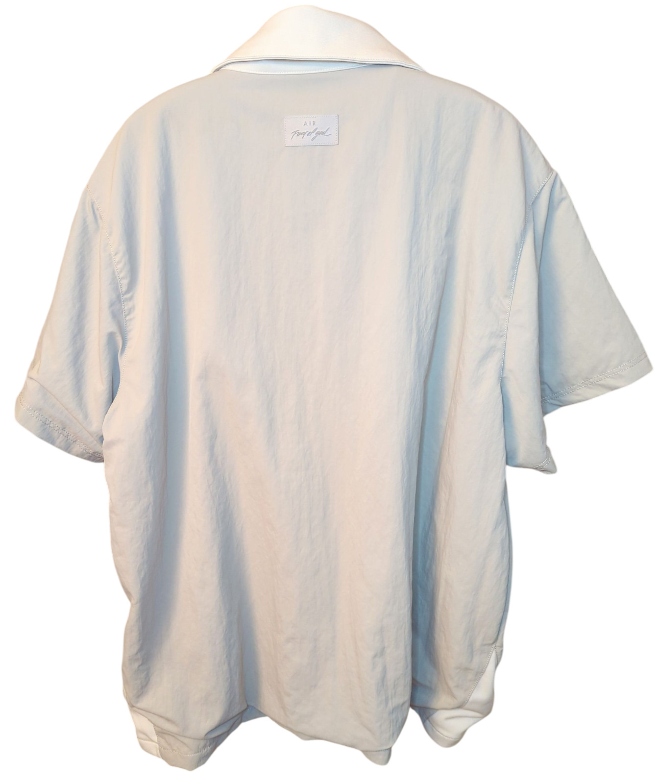 NIKE Air Fear Of God Shooting Shirt Jacket Snap Button Mens XL Beige NEW $150 thumbnail 10