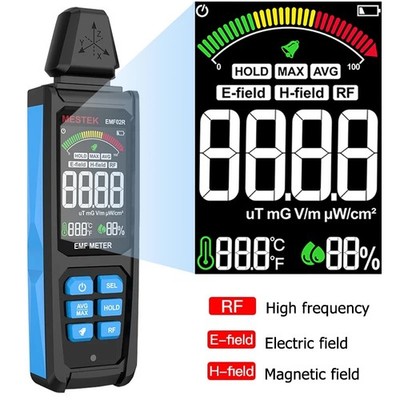 EMF02R Color EMF Meter 30MHz-8GHz Electromagnetic Radiation Detector