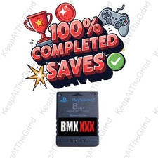 BMX XXX Official SONY Memory Card 100 Unlocked Completed Saves