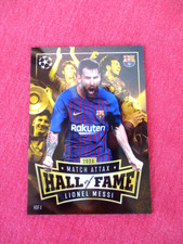 MESSI HALL OF FAME MATCH ATTAX 2024-2025 TOPPS HOF 4 CARD CHROME CARTE VGC