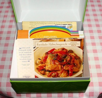 75 Kochrezepte in Kartenformat für Wok und Pfanne, Rezeptkarten in der Klappbox