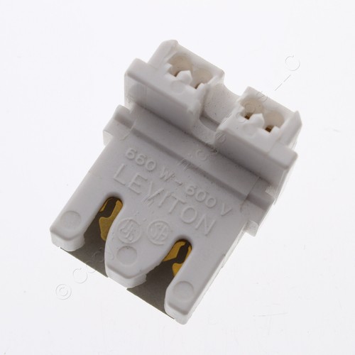 10 Leviton Panel Mount Fluorescent Lampholder Light Sockets G13 T8 Bi-Pin 13451 - Picture 2 of 5