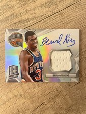 2014-15 PANINI SPECTRA HOF MATERIALS ON CARD Auto #HOF-MJ BERNARD KING /199 HOF