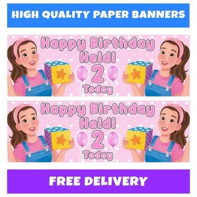 MS RACHEL Personalised Birthday Banners - Miss Rachel Birthday Banners