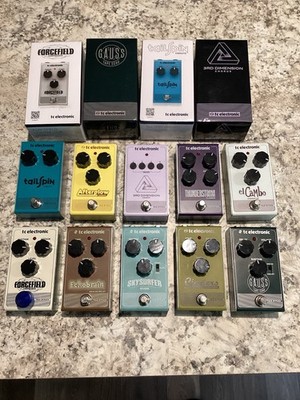 Guitar Pedal Lot TC Electronics Reverb Overdrive Chorus Compressor Delay Vibrato