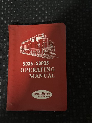 Vintage General Motors Locomotive GP35 Operating Manual 1965 2nd Ed. Train Book