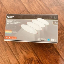 Commercial Electric Ultra Slim 6 in. Color Selectable Recessed LED Kit 4-Pack
