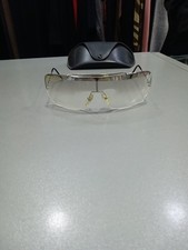 Ray-ban Rb3159 Mascherina Trasparente Montatura Argento Buone Condizioni M1056