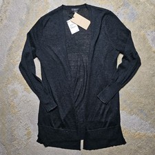 NWT Halogen Nordstroms Women Black Open Front Cardigan Rich Black Size: SP