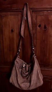LIEBESKIND Berlin Handtasche Umhängetasche Shopper Damen Echt Leder Braun