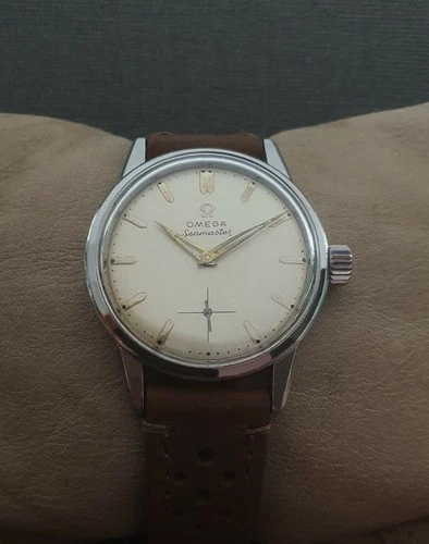 OMEGA SEAMASTER cal.268 VINTAGE 50's ref.14-389-12-CSP RARE 17J SWISS WATCH.