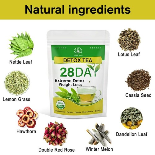 TEA DETOX EXTREME WEIGHT LOSS DETOX 28 DAY DETOX FAT BURNING SLIMMING