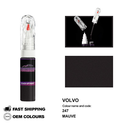 FÜR VOLVO MAUVE 247 Touch Up Lackstift Pinsel Fix Kit Kratzer Chip Set Markie...