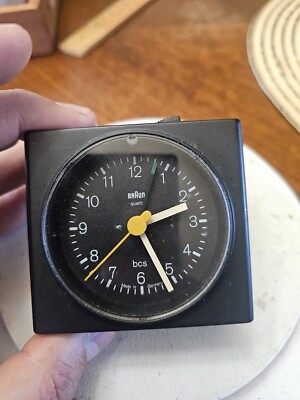 Vintage Germany BRAUN 4744/ AB 7Travel Alarm Clock In Working Condition E4  | eBay