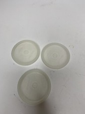 VINTAGE Tupperware Clear Replacement Snap Lid #295 Series USA Made Set of 3