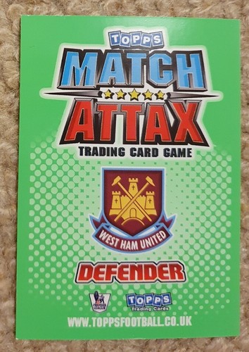 MATCH ATTAX 2010 2011 Matthew Upson Man of the match #432 West ham - Picture 2 of 2