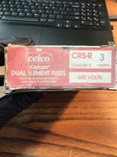 (10-PCS) Cefco Cefcon Duel Element Fuses CRS-R 3-AMPS Class RK-5 (VR2)